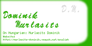 dominik murlasits business card